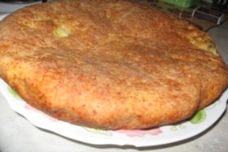Пирог с сыром на творожном тесте ( почти "хачапури"): шаг 6