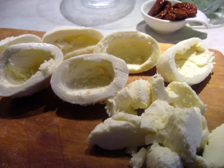 Фаршированная моцарелла ( mozzarelle ripiene): шаг 2