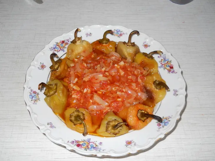 Жаренный перец с остреньким соусом: шаг 5