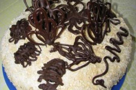 Шоколадно-ореховый торт с прослойкой из чернослива и нотами ликёра моцарт (для дуэли :): шаг 5