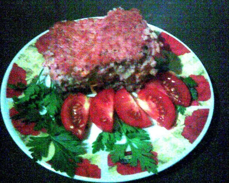 Рисово-мясная запеканка на ржаных сухариках: шаг 7