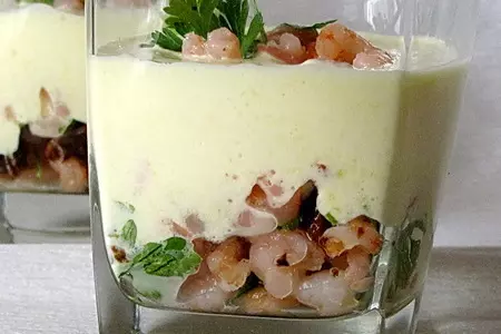 Веррины с креветками и кремом из желтого перца: шаг 7