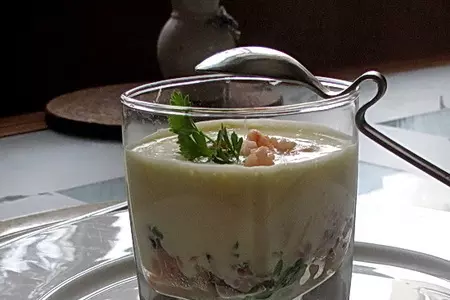 Веррины с креветками и кремом из желтого перца: шаг 8