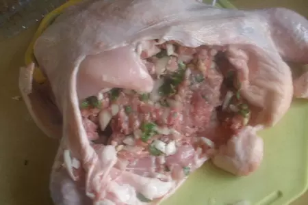 Фаршированная курица. аромааатная!: шаг 2