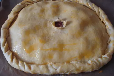 Пирог с мясом и картофелем: шаг 7
