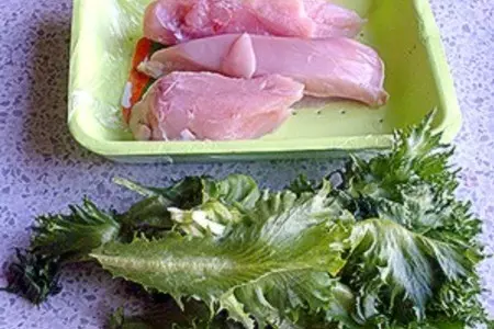 Салат из курицы с виноградом: шаг 2