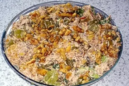 Салат из курицы с виноградом: шаг 9