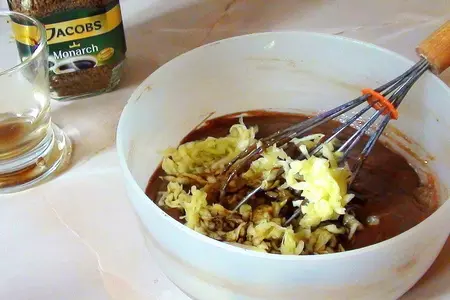 Шоколадный кекс с кабачком! кабачковые цукаты, как очень вкусный бонус (дуэль).: шаг 5