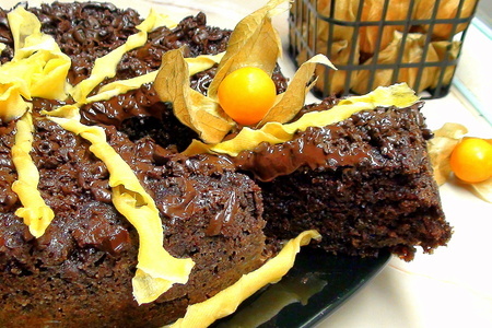 Шоколадный кекс с кабачком! кабачковые цукаты, как очень вкусный бонус (дуэль).: шаг 11