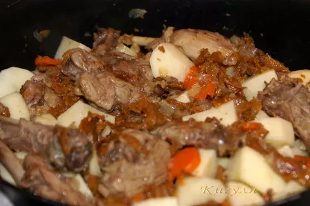 Жаркое из утки с лисичками и картофелем: шаг 5