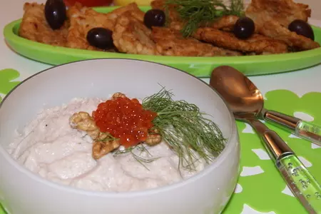 Скордаля  с орехами /σκορδαλια/: шаг 3