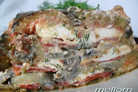 Террин из баклажанов с овощами и брынзой: шаг 16