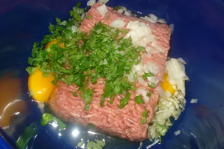 Баклажаные кольца с фаршем: шаг 2