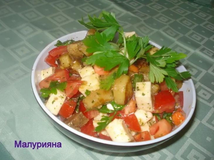 Салат баклажановый: шаг 3