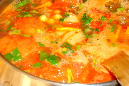 Суп с нутом и помидорами ( постный): шаг 6