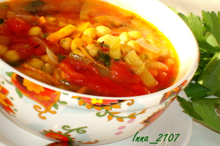 Суп с нутом и помидорами ( постный): шаг 7