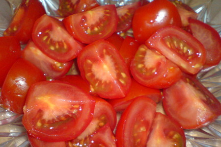 Салат из помидорок,сельдерея и арахиса: шаг 3