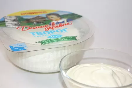Мусс творожный "creazione da bambini".: шаг 1