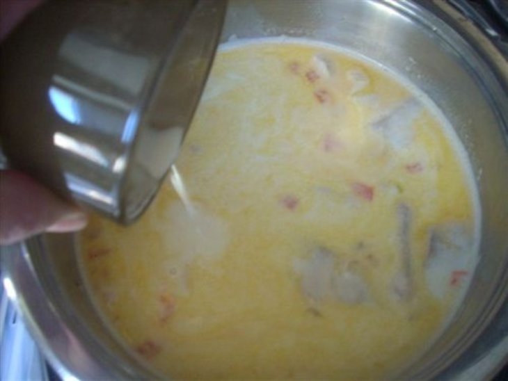 Суп с морепродуктами сливочный "средиземноморский": шаг 6