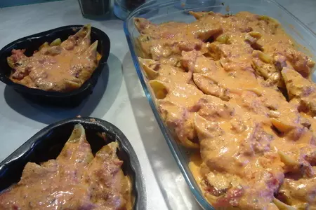 Фаршированные вегетарианские conchiglioni (гигантские ракушки): шаг 4