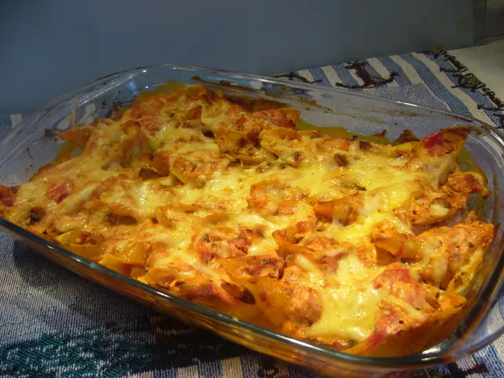 Фаршированные вегетарианские conchiglioni (гигантские ракушки): шаг 6