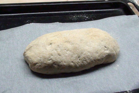 Пресный тосканский хлеб. (серый, формованный на закваске.): шаг 11