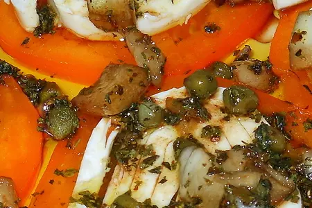 Помидорная закуска под соусом.: шаг 4
