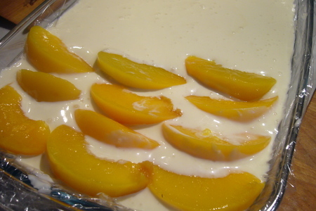 Персиковый десерт-пирог без особых хлопот (без выпечки): шаг 5