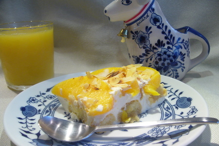Персиковый десерт-пирог без особых хлопот (без выпечки): шаг 9