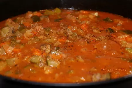 Пряное рагу из кабачка с говядиной: шаг 5
