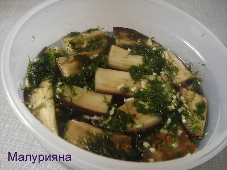 Баклажановые "грибочки": шаг 2