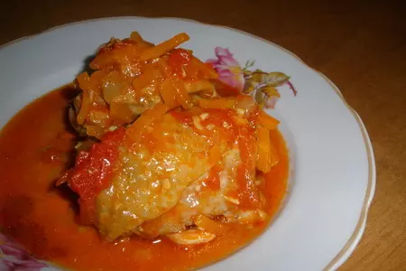 Тушеная курочка в овощах.: шаг 5