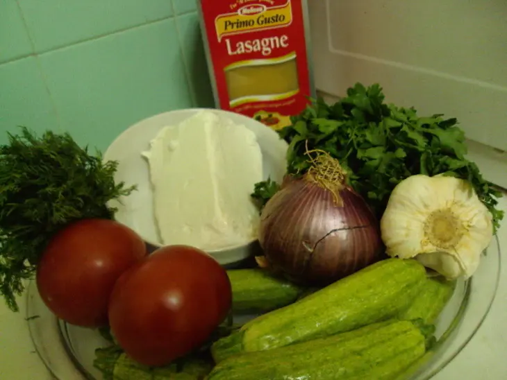 Лазанья с кабачками: шаг 1