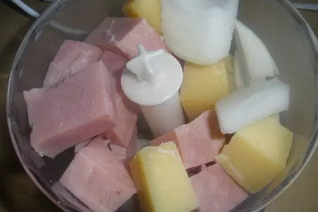 Мясной хлеб из ветчины: шаг 1