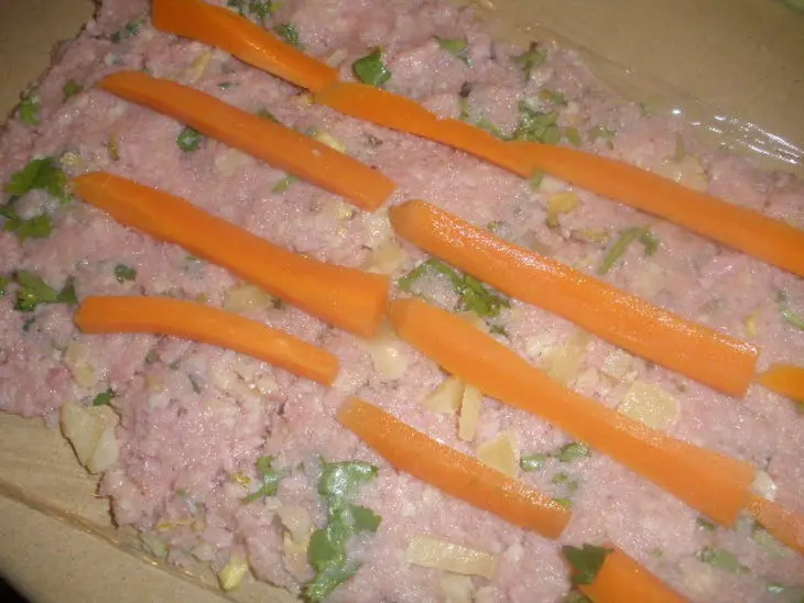 Мясной хлеб из ветчины: шаг 3