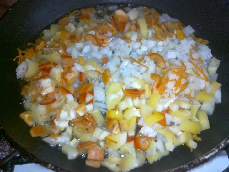 Рис с мясом и овощами: шаг 6