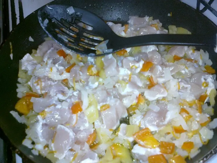 Рис с мясом и овощами: шаг 7