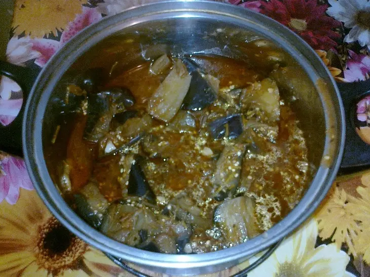Баклажаны в томате.: шаг 9