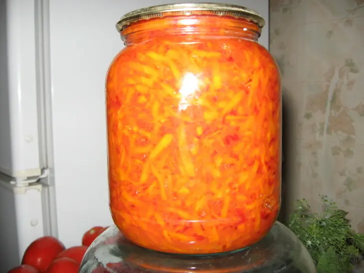 Морковная  заправка-салат: шаг 2