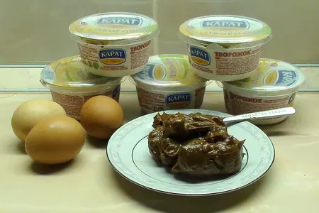 Минималистический чизкейк «карамельно-миндальный блюз».: шаг 4