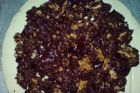 Пирог с горьким шоколадом и грецкими орехами: шаг 5