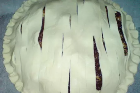 Пирог с горьким шоколадом и грецкими орехами: шаг 6