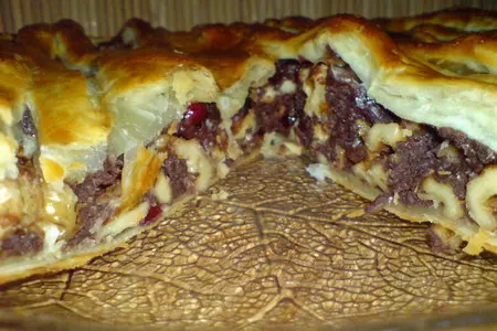 Пирог с горьким шоколадом и грецкими орехами: шаг 9