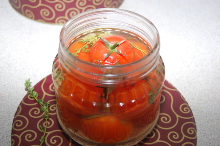 Маринованные помидорки с тимьяном: шаг 5