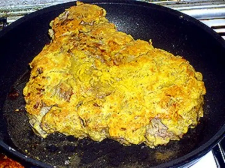 Мясо в апельсиновом маринаде под майонезом: шаг 3