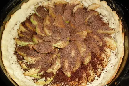 Чизкейк  с яблоками: шаг 7