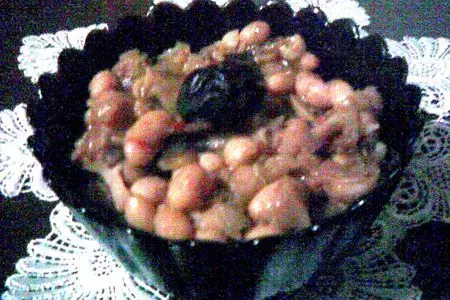 Фасоль, тушеная с черносливом и шампиньонами: шаг 3