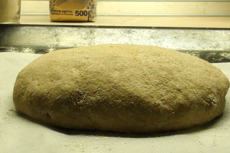 Тосканский хлеб из цельнозерновой муки, брускетте и итальянские гренки с ветчиной в честь l@r@чки.: шаг 4