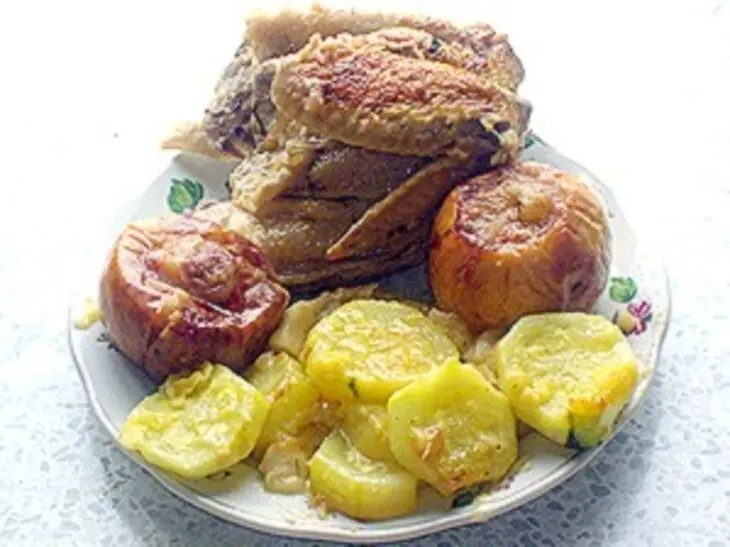 Курица с яблоками и цукини: шаг 7