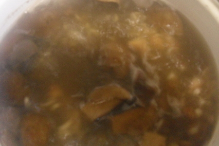 Грибной суп с перловкой и шкварками "мишин суп": шаг 5
